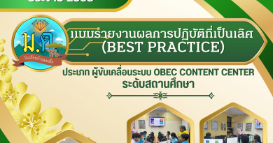 แบบรายงานผลการปฏิบัติที่เป็นเลิศ (Best Practice) – BMD INLOVE